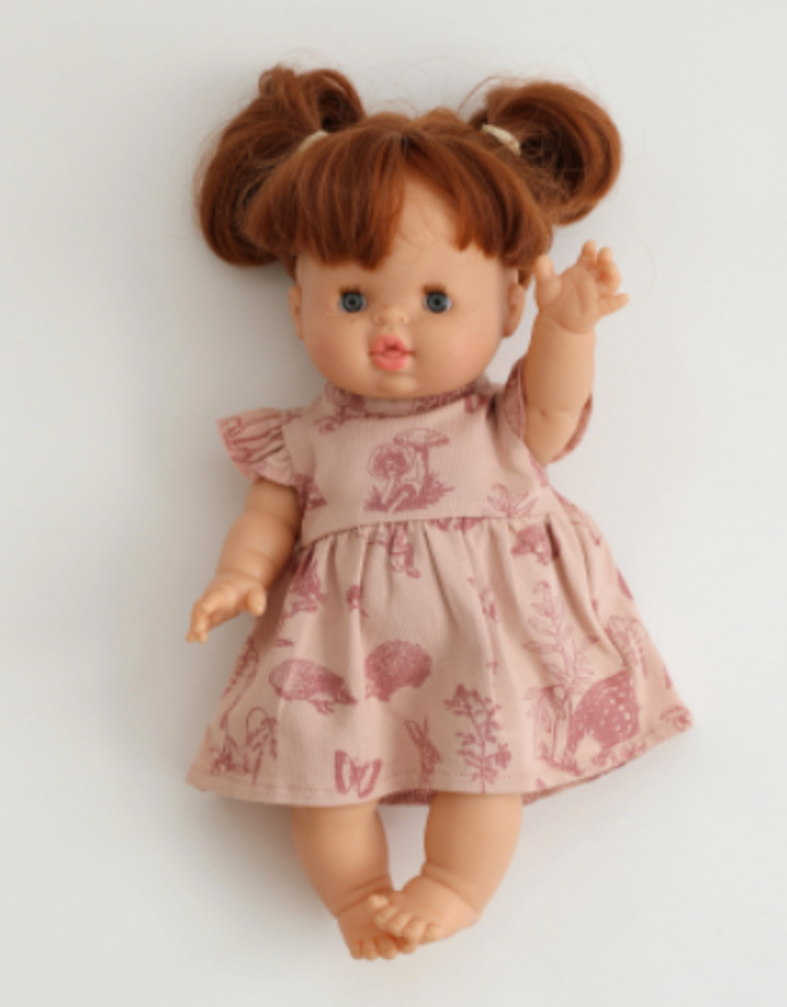 Burrow & Be Burrow & Be - Doll Dress Forest Friends 38cm