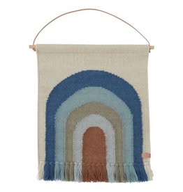 OYOY OYOY - Follow the Rainbow Mini Wall Rug Blue