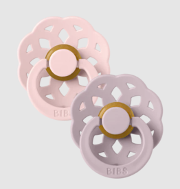 BIBS Dummies Bibs Round Pacifier - Boheme Blossom / Dusky Lilac (2 Pack)