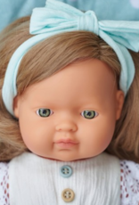 Miniland Miniland Baby Doll  -Dark  Blond  38cm  Caucasian doll
