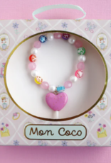 Mon Coco -  Heart Bracelet Purple