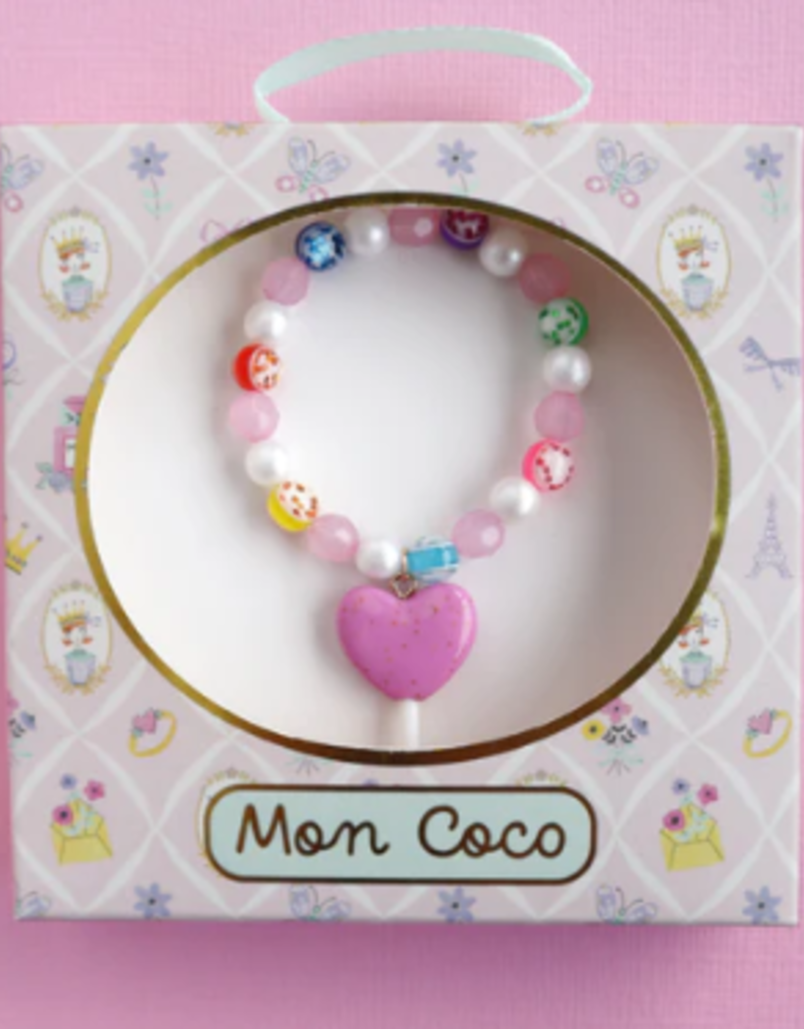 Mon Coco -  Heart Bracelet Purple