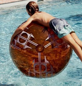 Pool Buoy - Hourglass Amber Large Ball