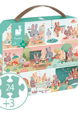 Janod Janod - Rabbits Day Puzzle 24pce