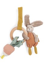 Moulin Roty Moulin Roty - Trois Petits Lapins Rabbit Wooden Ring Rattle