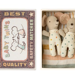 Maileg Maileg - Mice Twins Baby In Box