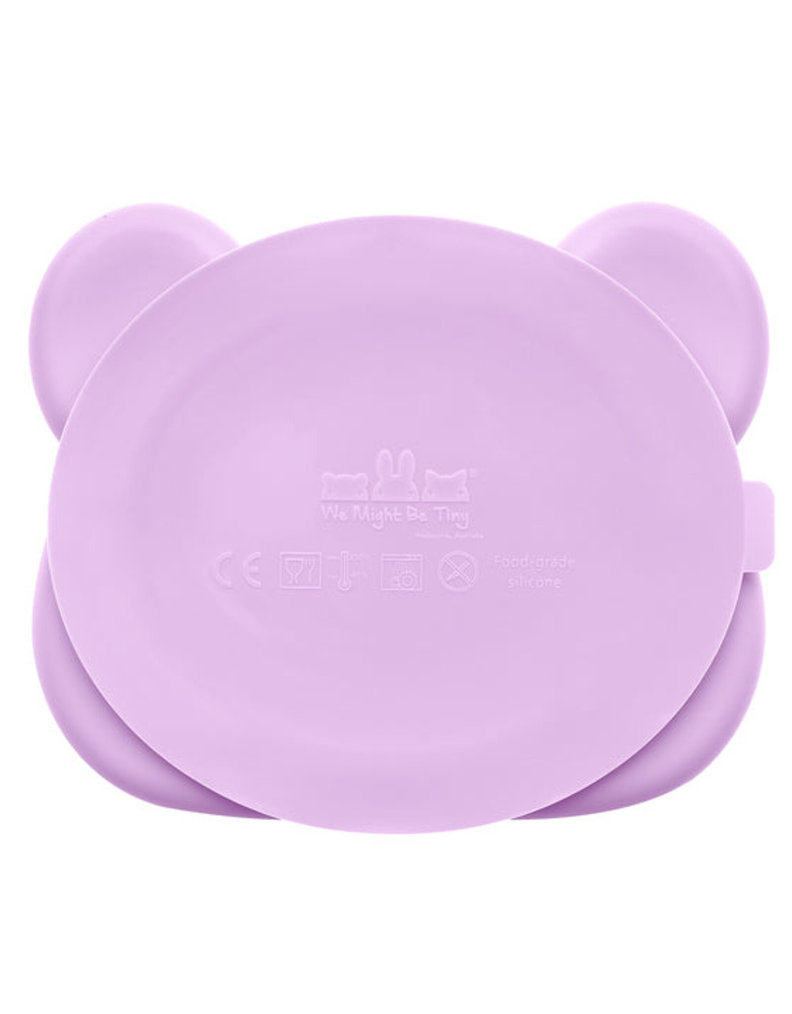 We  Might Be Tiny We Might Be Tiny - Bear Stickie Plate Lilac
