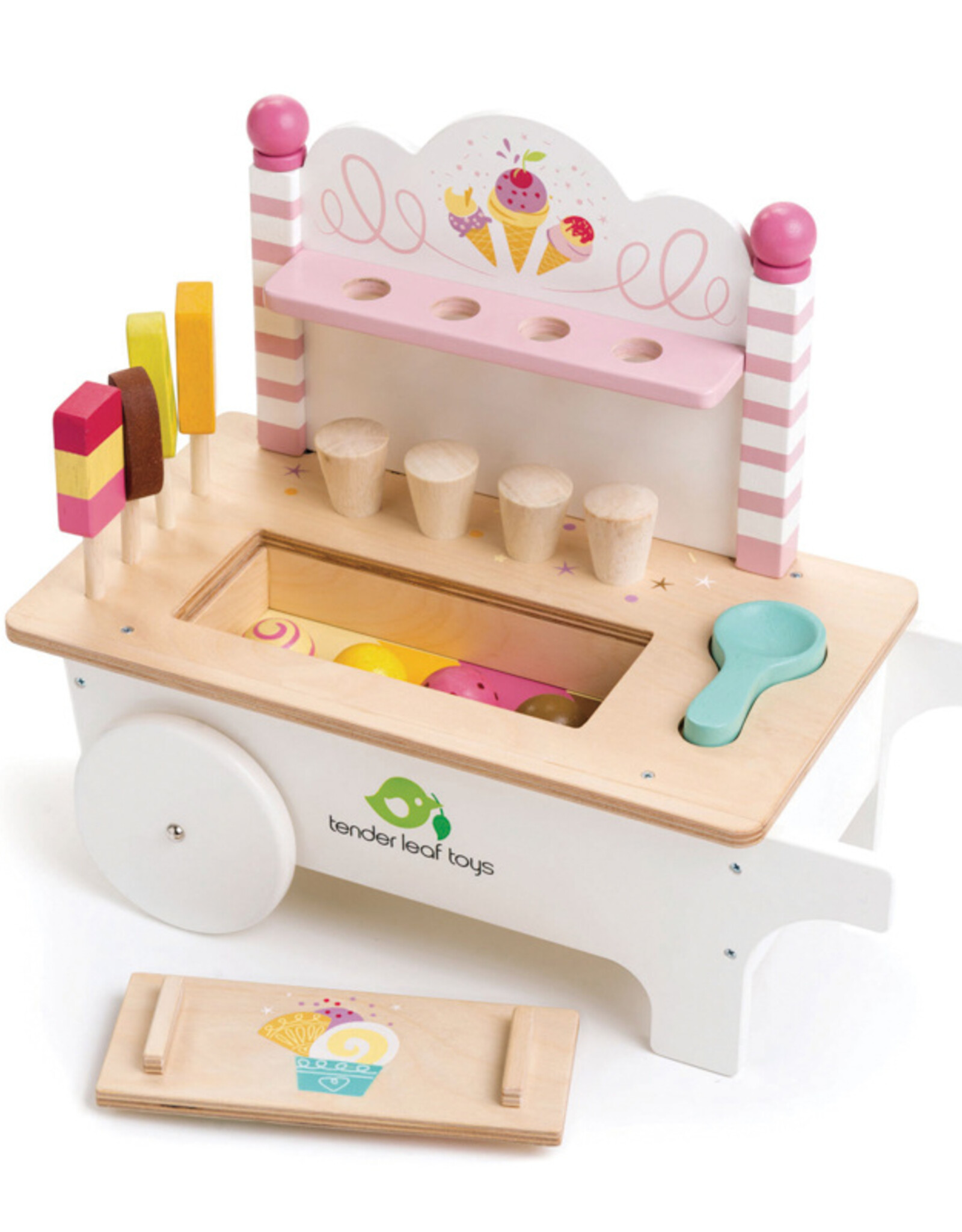 Tender Leaf Toys Tender Leaf Toys - Push Along Ice Cream Cart