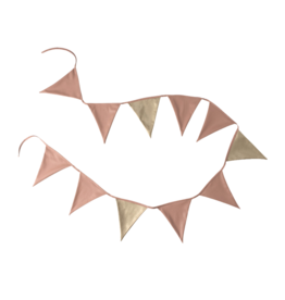 CATTY WAMPUS - Flag Bunting Pink and Gold
