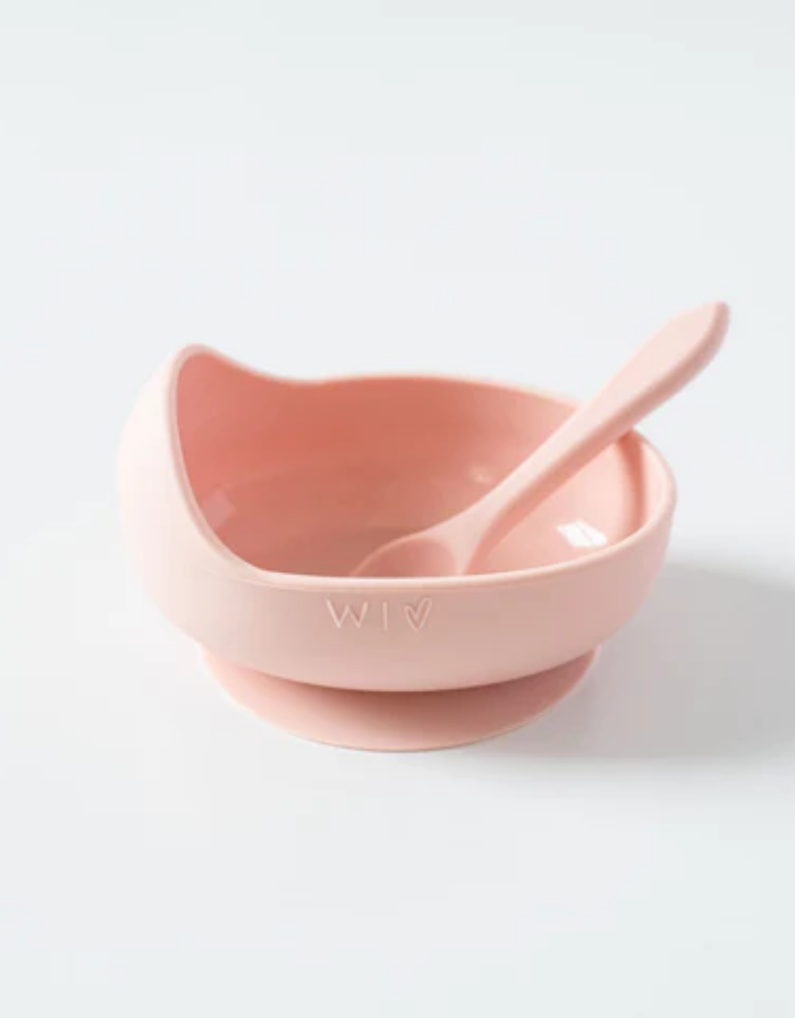 Wild Indiana Wild Indiana - Silicone Baby Bowl and Spoon Blush