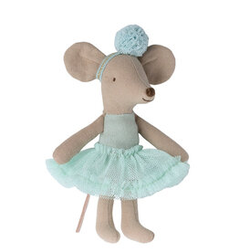 Maileg Maileg - Ballerina Mouse Little Sister Light Mint