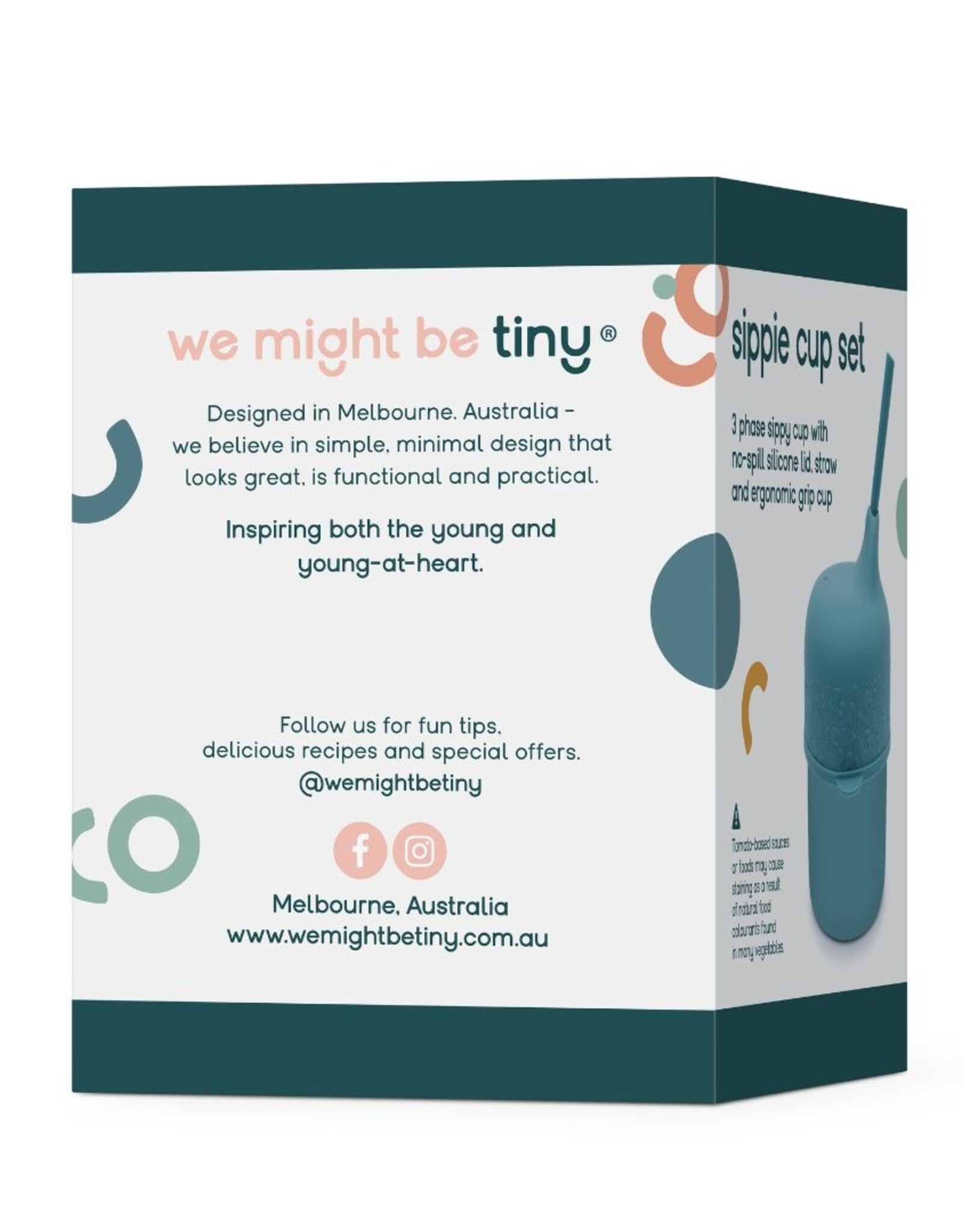 we might be tiny We Might Be Tiny - Sippie Cup Set Grey