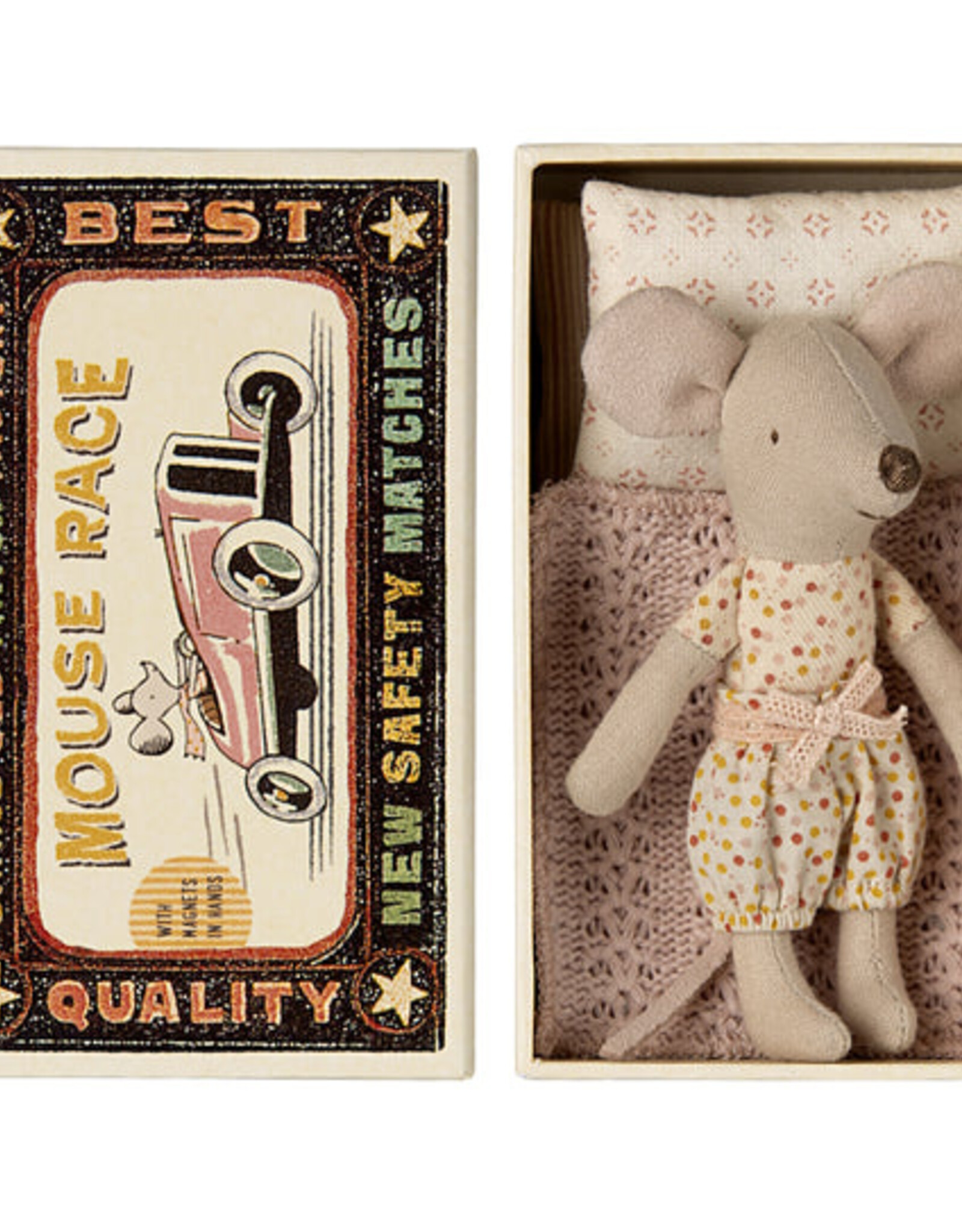 Maileg Maileg - Little Sister Mouse In Match Box