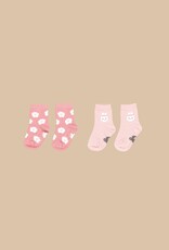 Huxbaby Huxbaby - Bunny Flower 2pk Socks