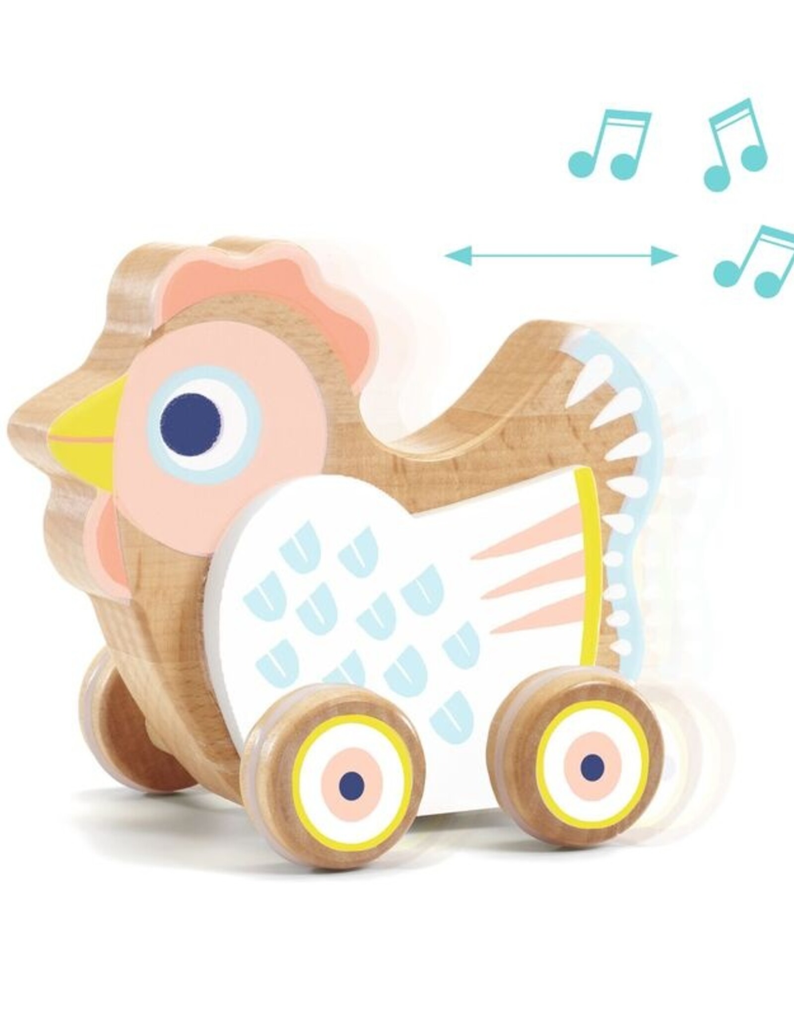 Djeco Djeco - Baby Sing Hen on Wheels