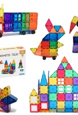 Steam Studio Steam Studio - Magnetic Star Tiles 120 Pieces Rainbow Pack With 2 Cars