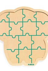 Djeco Djeco - Elephant Wooden Jigsaw Puzzle 14pce