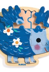 Djeco Djeco - Hedgehog Wooden Jigsaw Puzzle 9pce