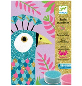 Djeco Djeco - Dazzling Birds Sand & Glitter