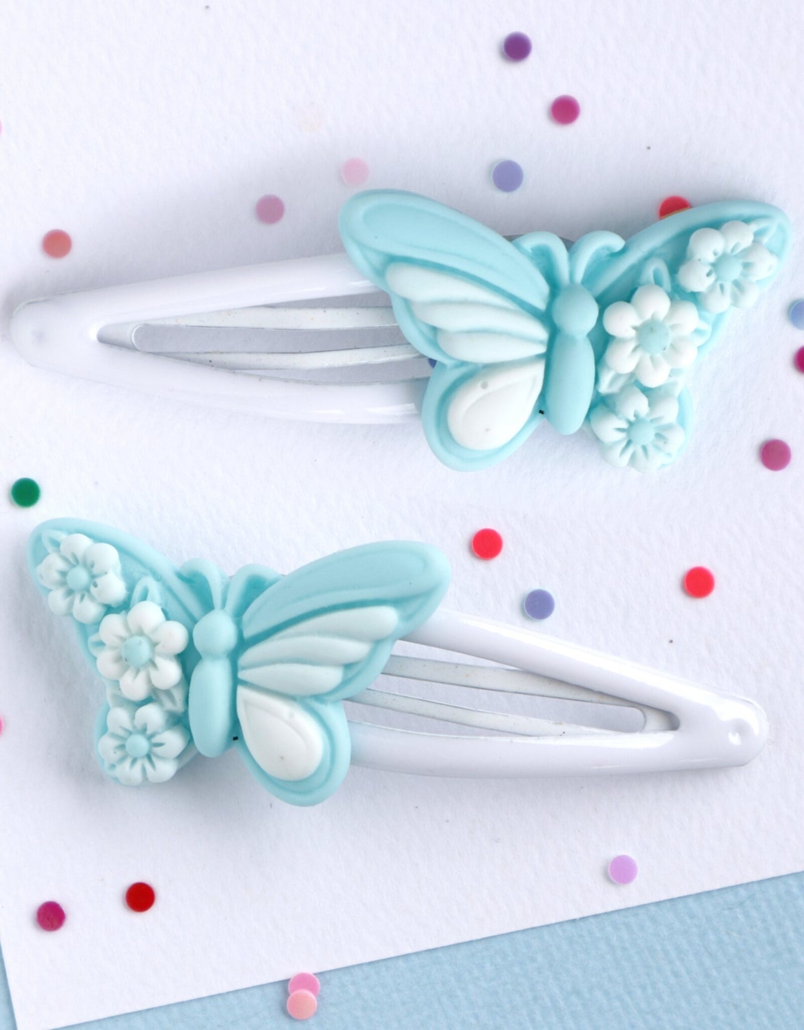 Mon Coco Mon Coco- Mint Butterfly Hair Clips