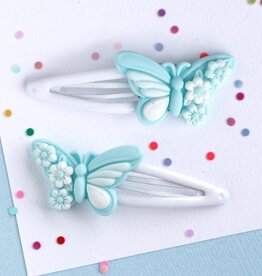 Mon Coco- Mint Butterfly Hair Clips