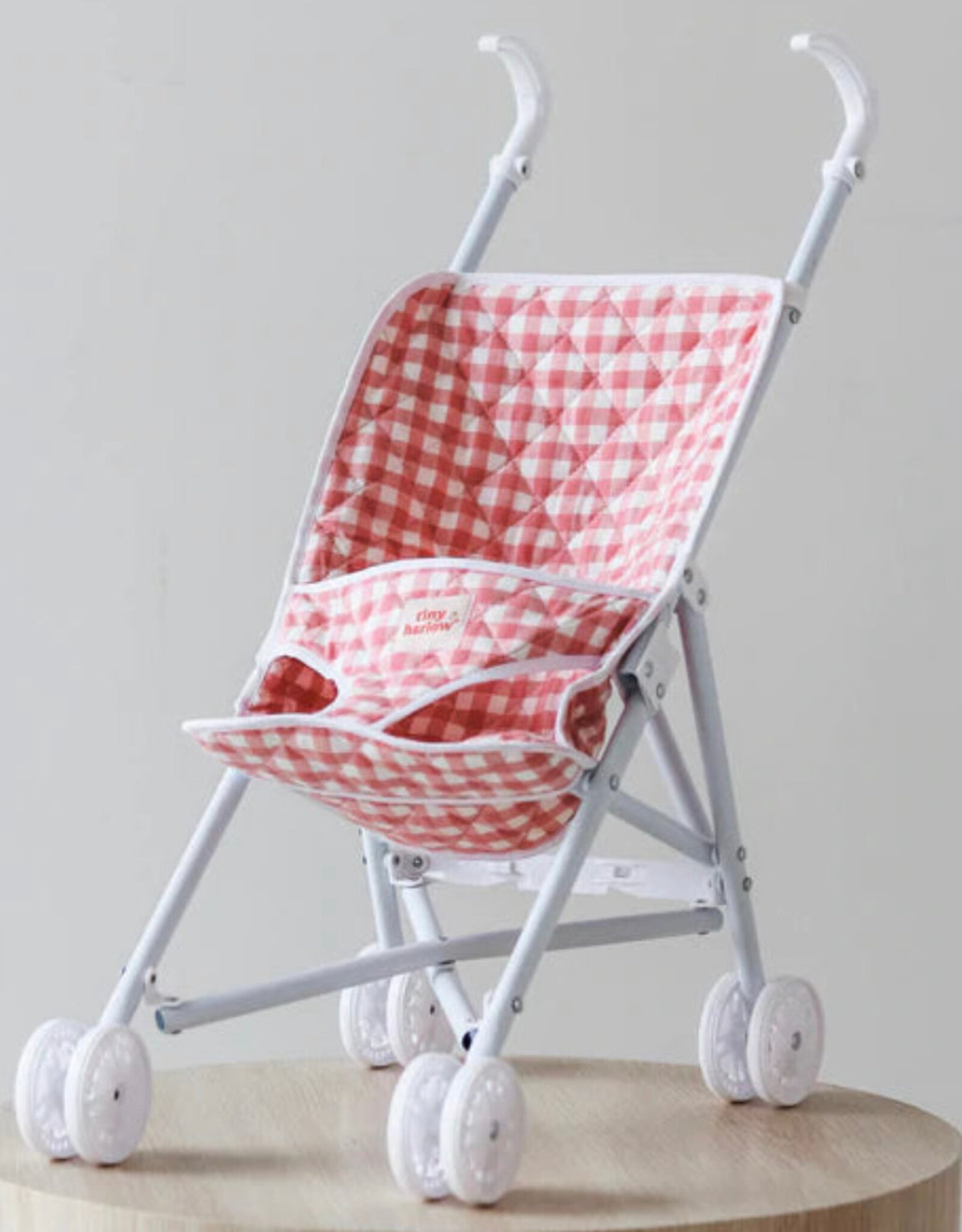 Tiny Harlow Tiny Harlow - Folding Doll's  Stroller 2.0 Pink Gingham