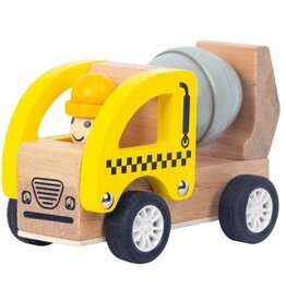 toyslink Wooden Pullback Concrete Mixer