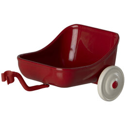 Maileg Maileg - Tricycle Trailer Mouse Red