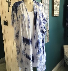 Avenue 9 472298 Tie Dye Cover Up Blue