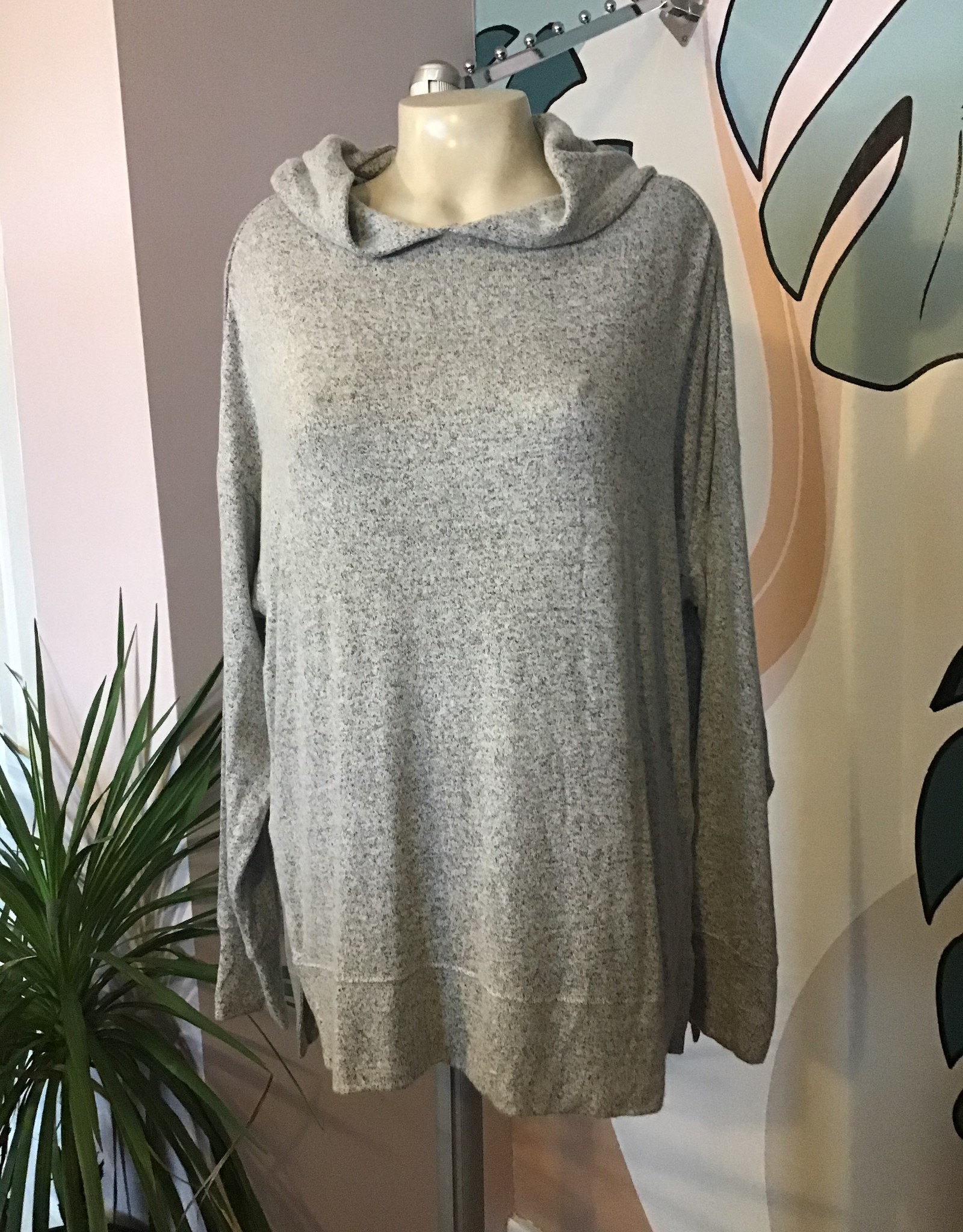 C'est Moi CET3953 Rayon Soft Knit Oversized Pullover
