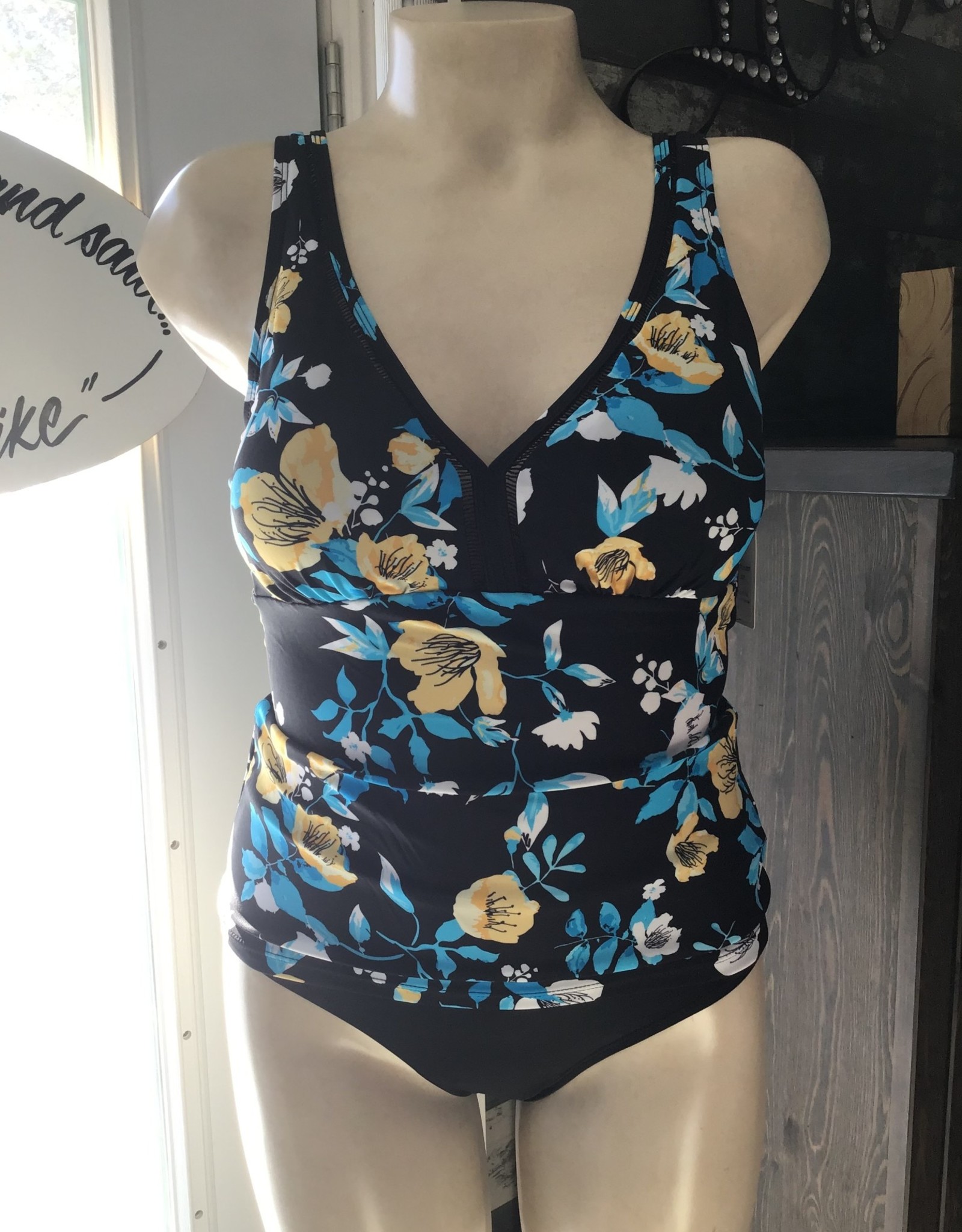 Karmilla Swimwear Sale T11-207 Hoopla Floral V-Neck Tankini
