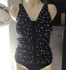 Karmilla Swimwear T5-211 Polka Dots Frill Front Tankini