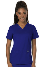 Cherokee Revolution Women's V-Neck Top W/ Double Pockets with instrument loops (Plus Sizes)