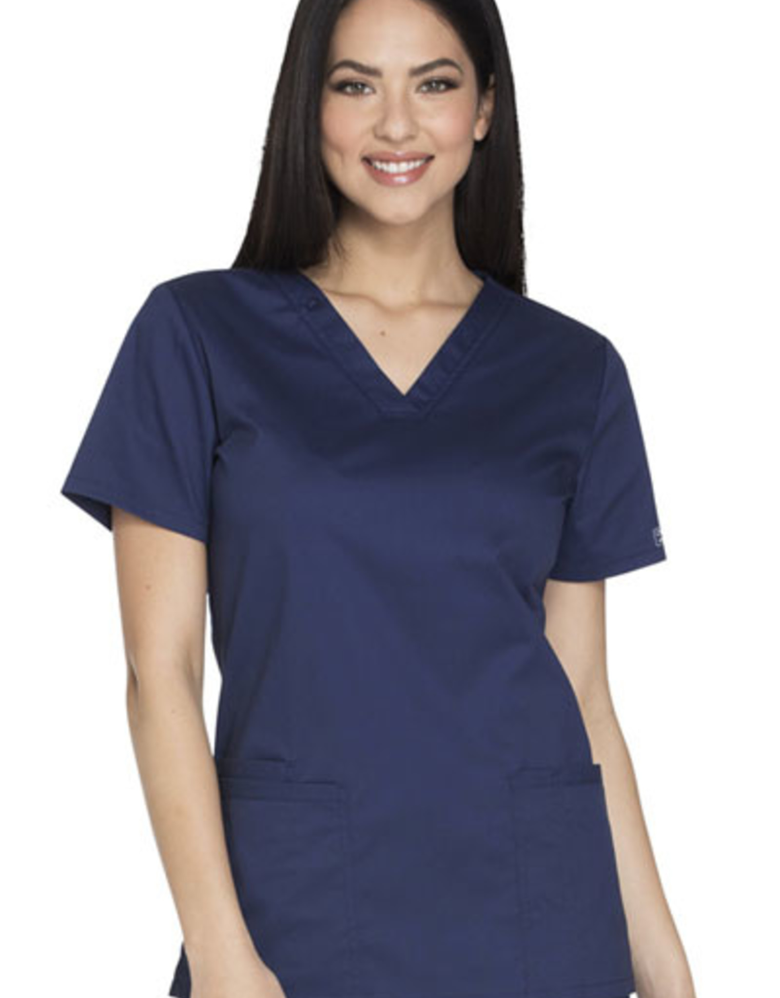 Core Stretch Women's V-Neck Top w/ Two Patch Pockets (Regular)