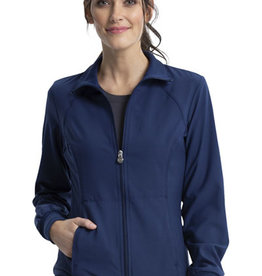 Infinity Women's Zip Front Warm-Up Jacket w/ Collar (Plus Size)