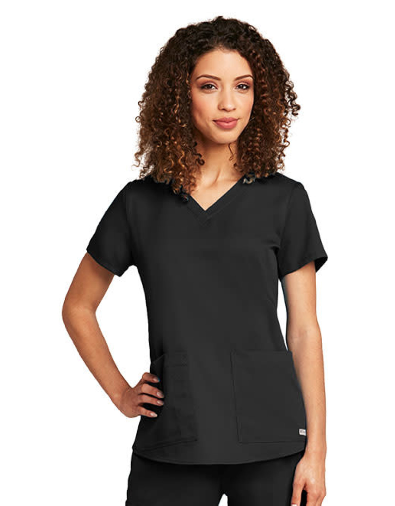 Women's Mayfair V Neck 2-Pocket CORE Dark Olive Scrub Top