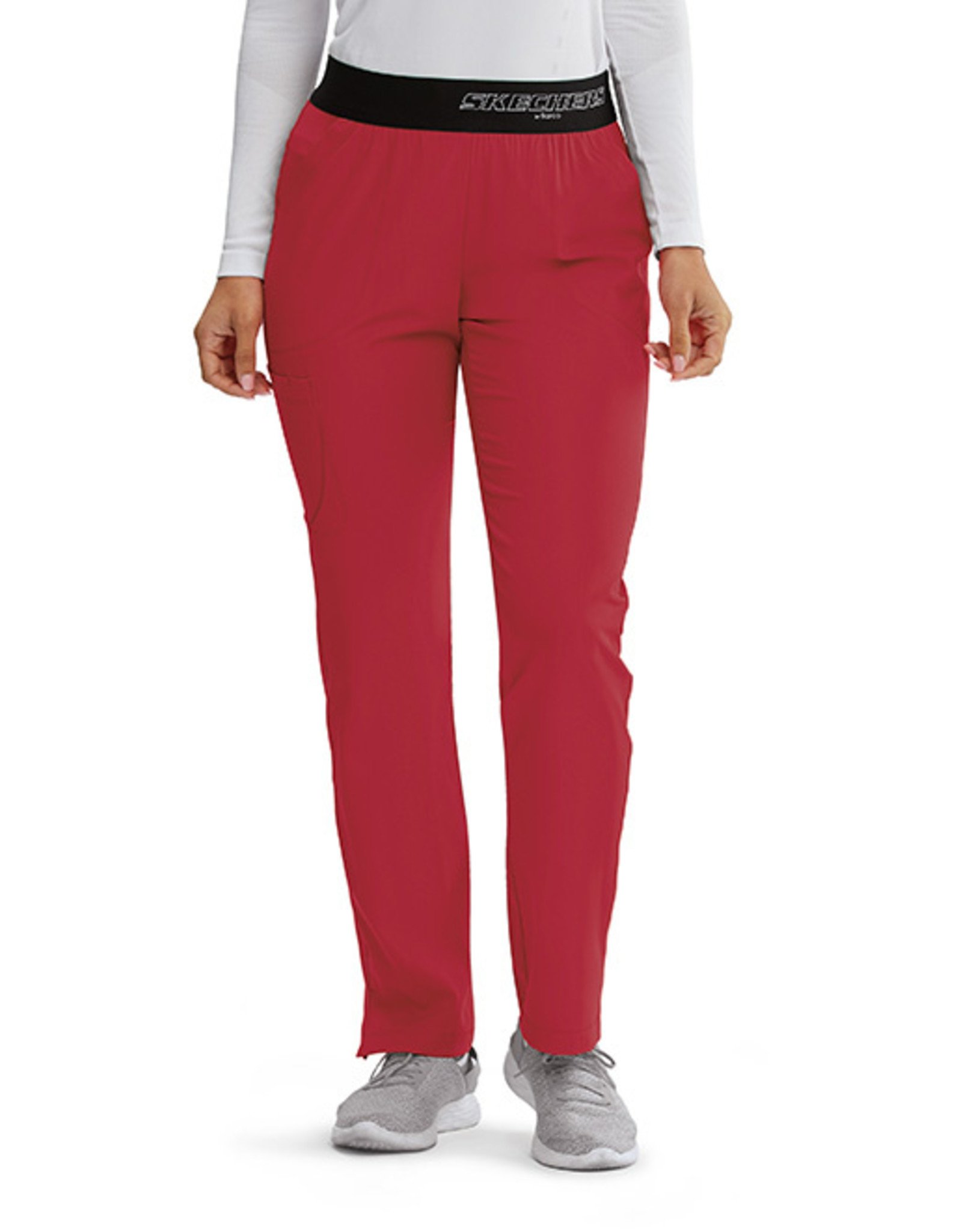 Skechers Breeze 3-Pocket Womens Stretch Fabric Moisture Wicking Scrub Pants,  Color: True Red - JCPenney
