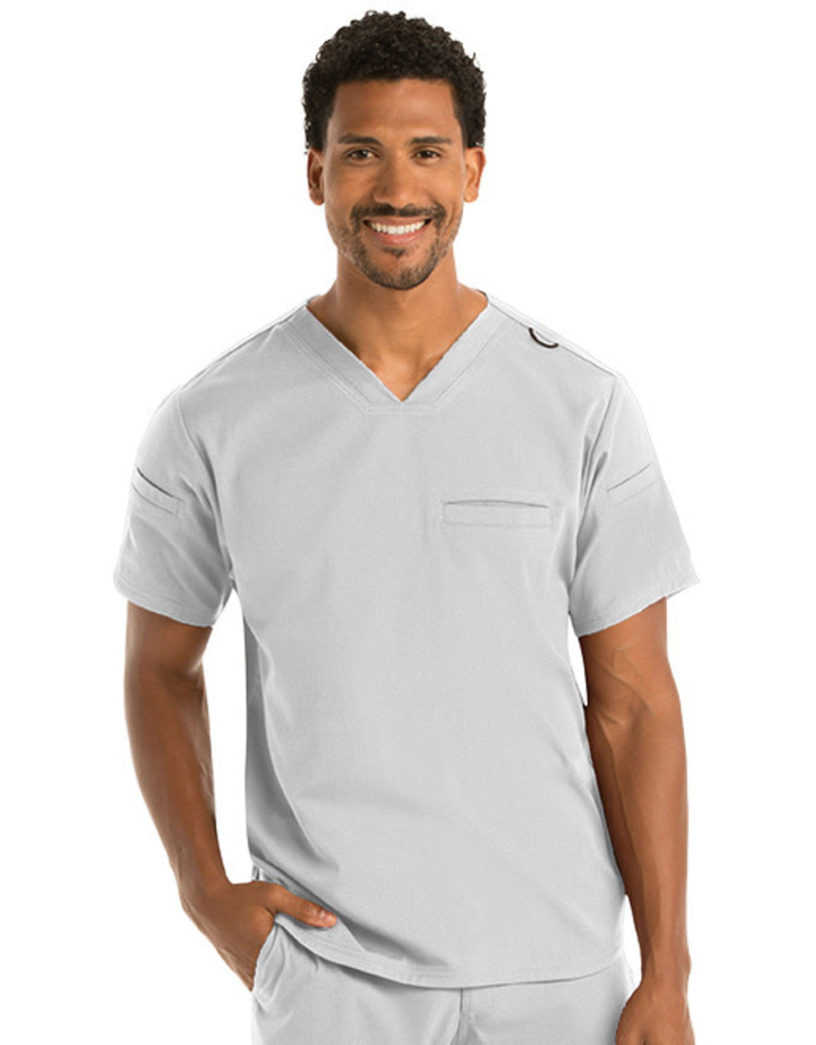 Grey's Anatomy Spandex Stretch Men's Wesley Top - Just Scrubs