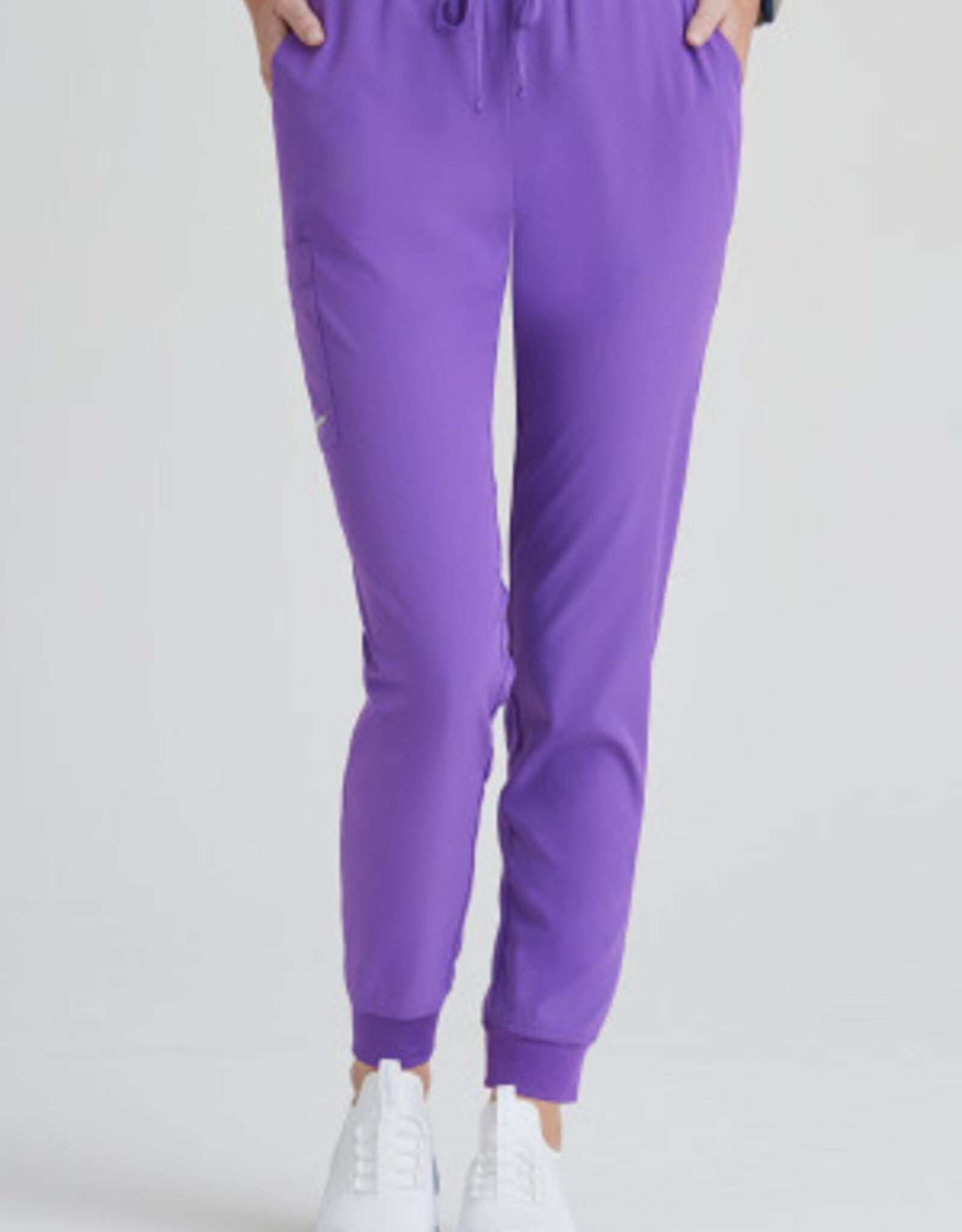 Skechers Restful 4 Pocket Pant, Grey Purple Loose Pants For Women