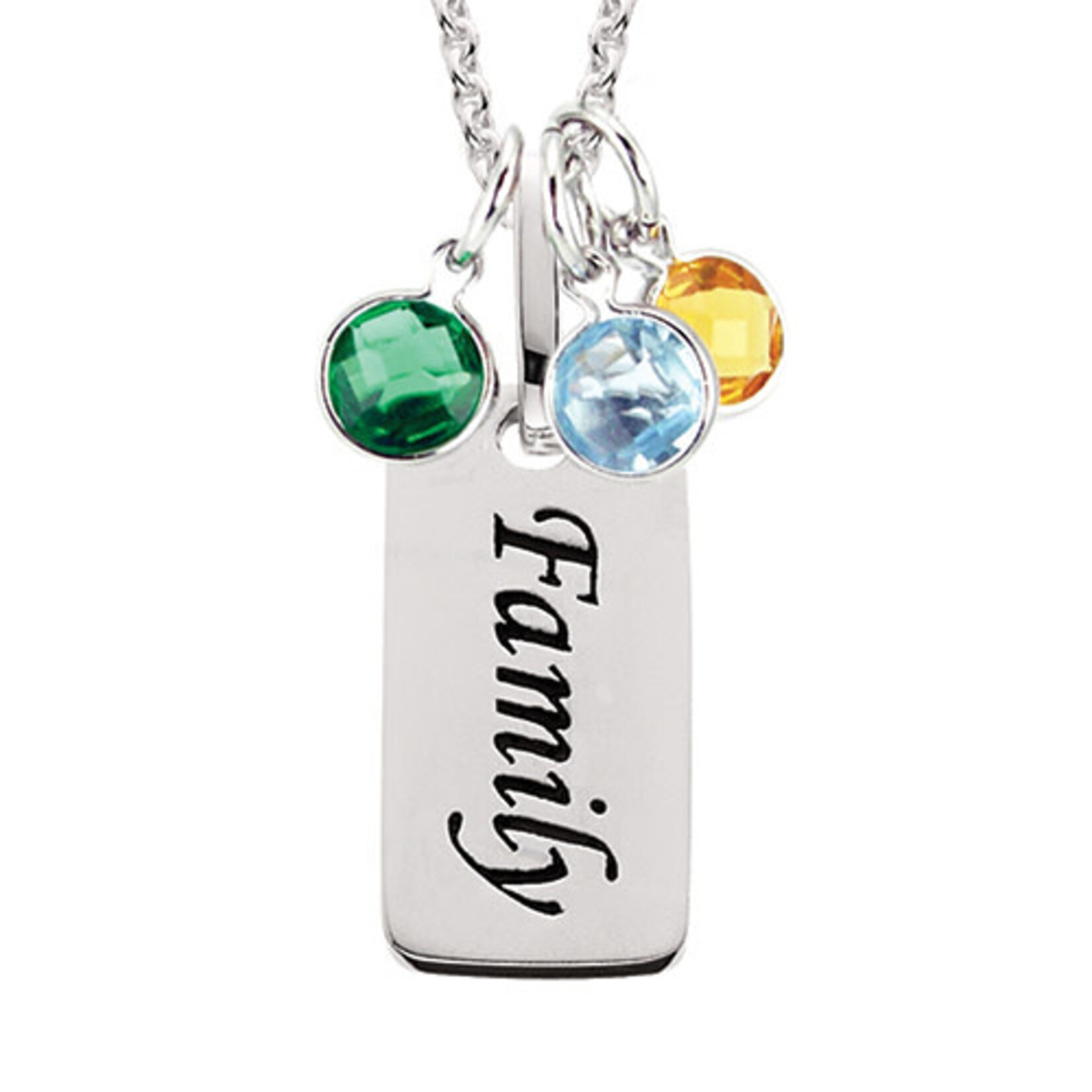 Mommy Chic BJC #V113 Silver Family Pendant
