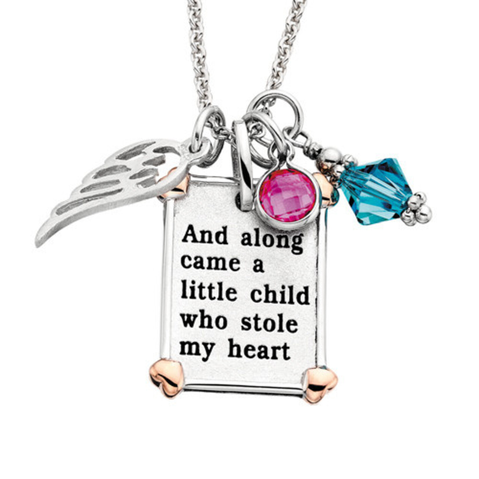Mommy Chic BJC #C171  Along Came a Little Child pendant