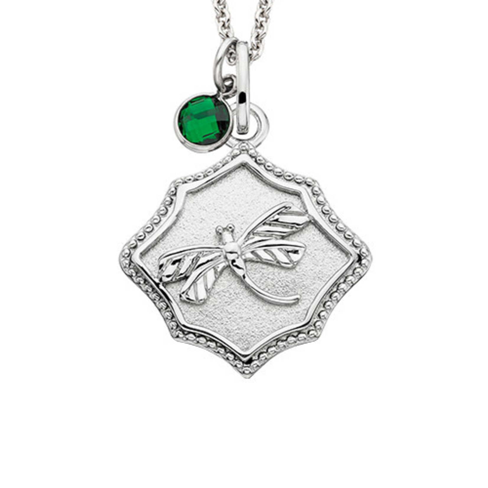 Mommy Chic BJC #E72 Silver Dragonfly Pendant