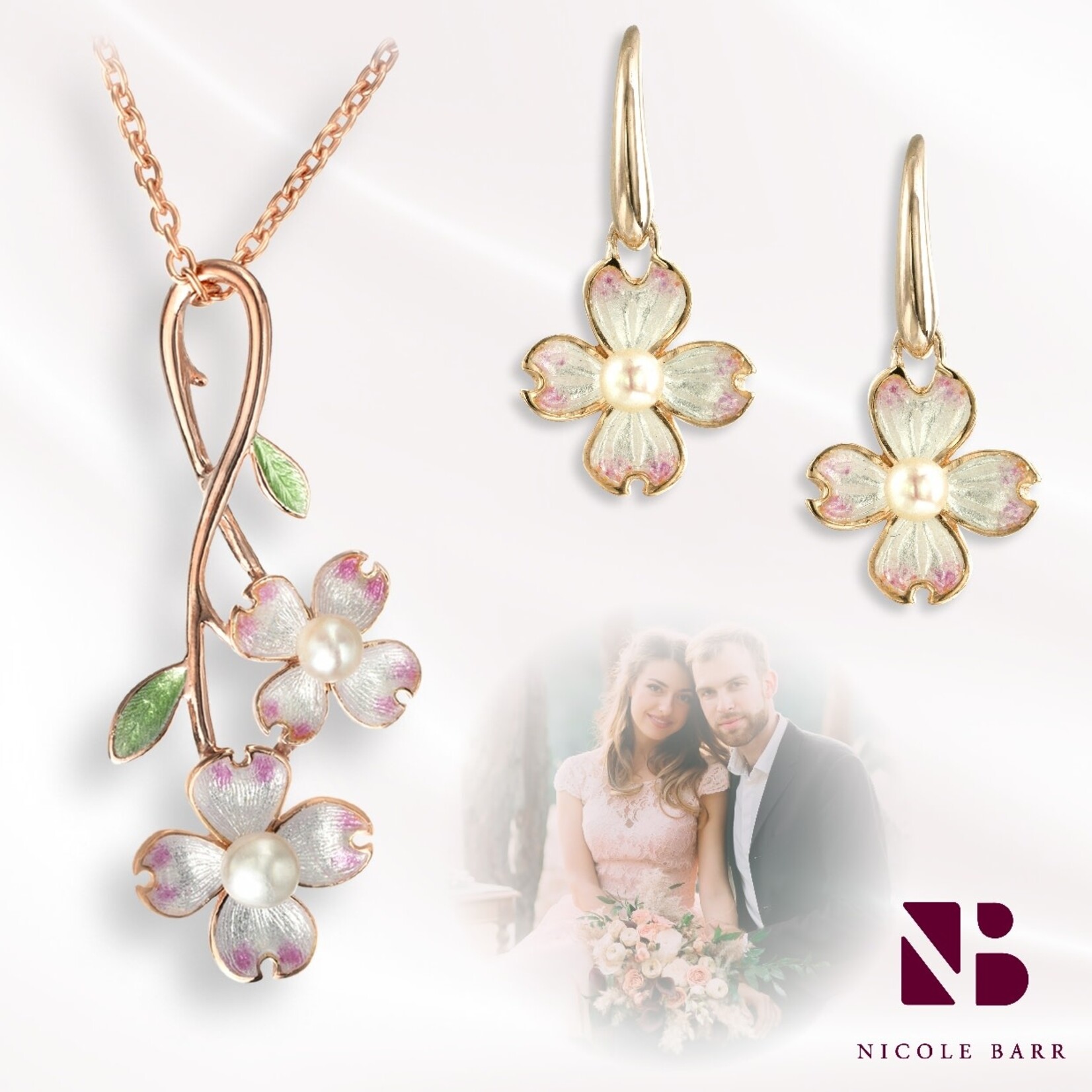 Nicole Barr NB S/S Dogwood Bracelet. Akoya Pearls #NA0278A