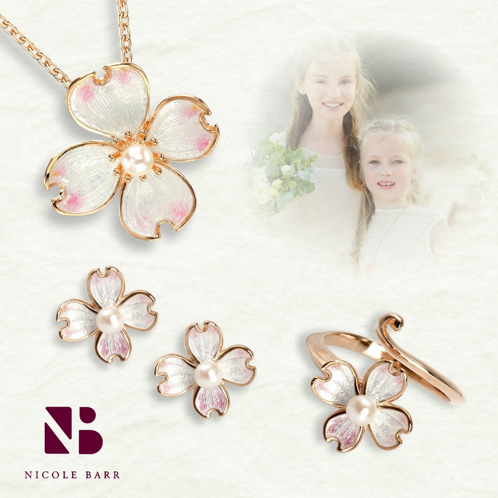 Nicole Barr NB S/S Dogwood Bracelet. Akoya Pearls #NA0278A