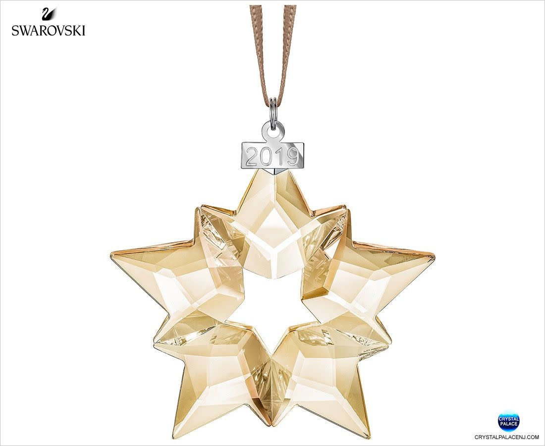 スワロフスキー　クリスマスセット　2019 Swarovski #5429596 SCS Gold Ornament Annual Edition 2019 - Blase