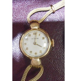 LeCoultre 14KY wrist watch, gold-filled band