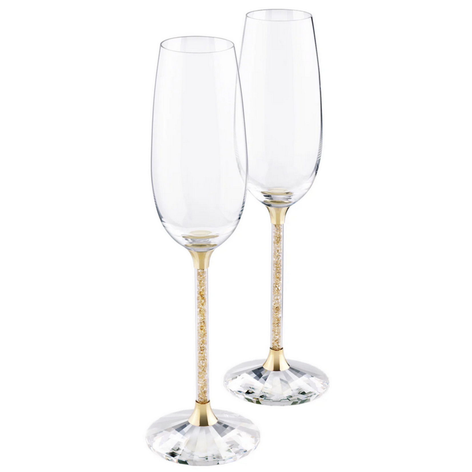 Swarovski Swarovski Gold Tone Toasting Flutes