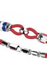 Zancan Zancan #EXB524-RO Red Men's Bracelet, Sterling Silver and Kevlar