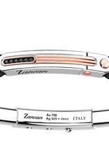 Zancan Zancan #EXB786R-N Men's Bracelet 18K Rose Gold, Sterling Silver, Black Spinel and Kevlar