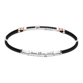 Zancan #EXB781R-N Men's Bracelet 18K Rose Gold, Sterling Silver